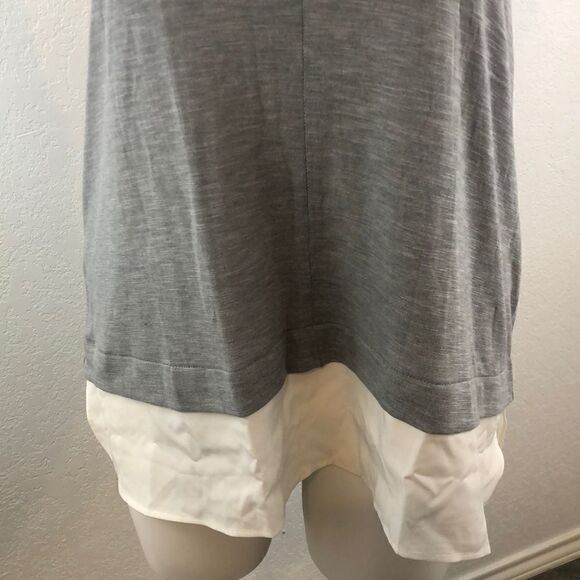 J Crew gray tank with trim - Picture 3 of 6